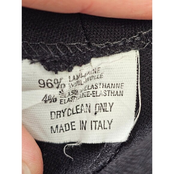 Allan Waller 10 Wool Blend Asymmetrical Black Maxi Dress Career Skirt EUC - Picture 10 of 10